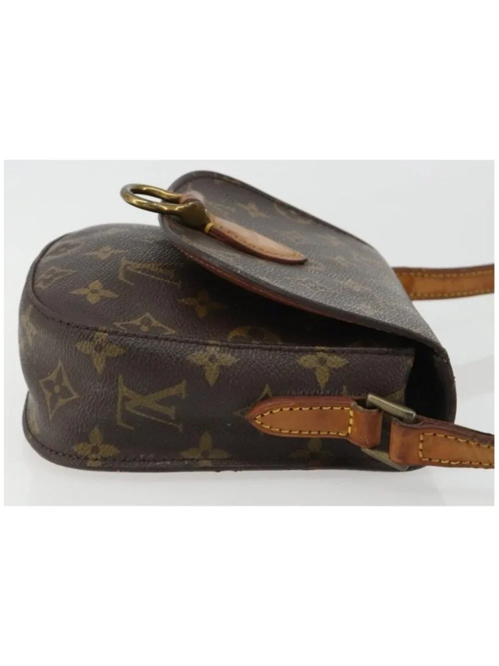 Authentic LOUIS VUITTON Monogram Saint Cloud PM Shoulder Bag M51244 LV